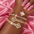 Pink & Gold Clover Stack