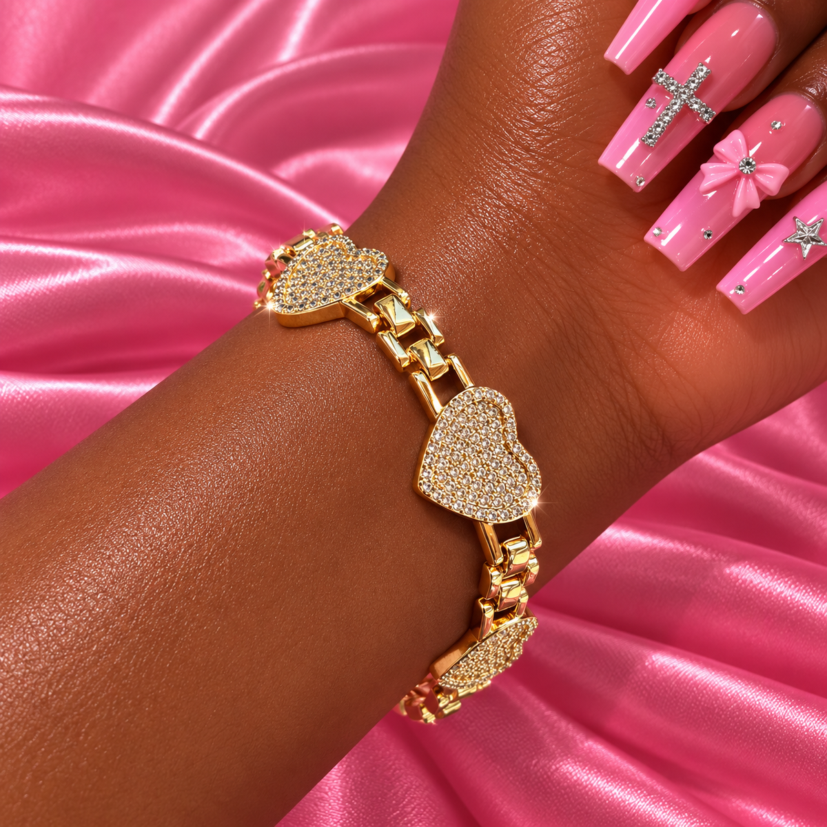 Heart on Ice Bracelet