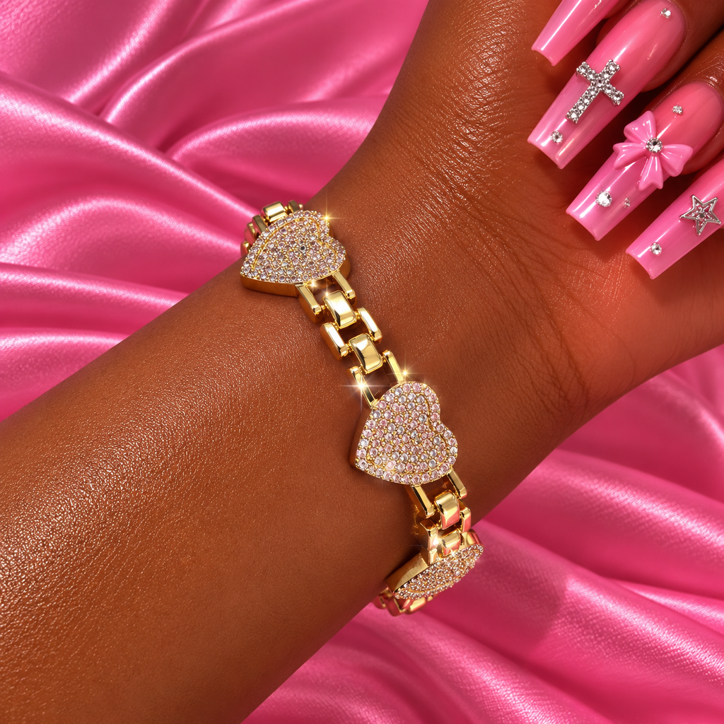 Heart on Ice Bracelet